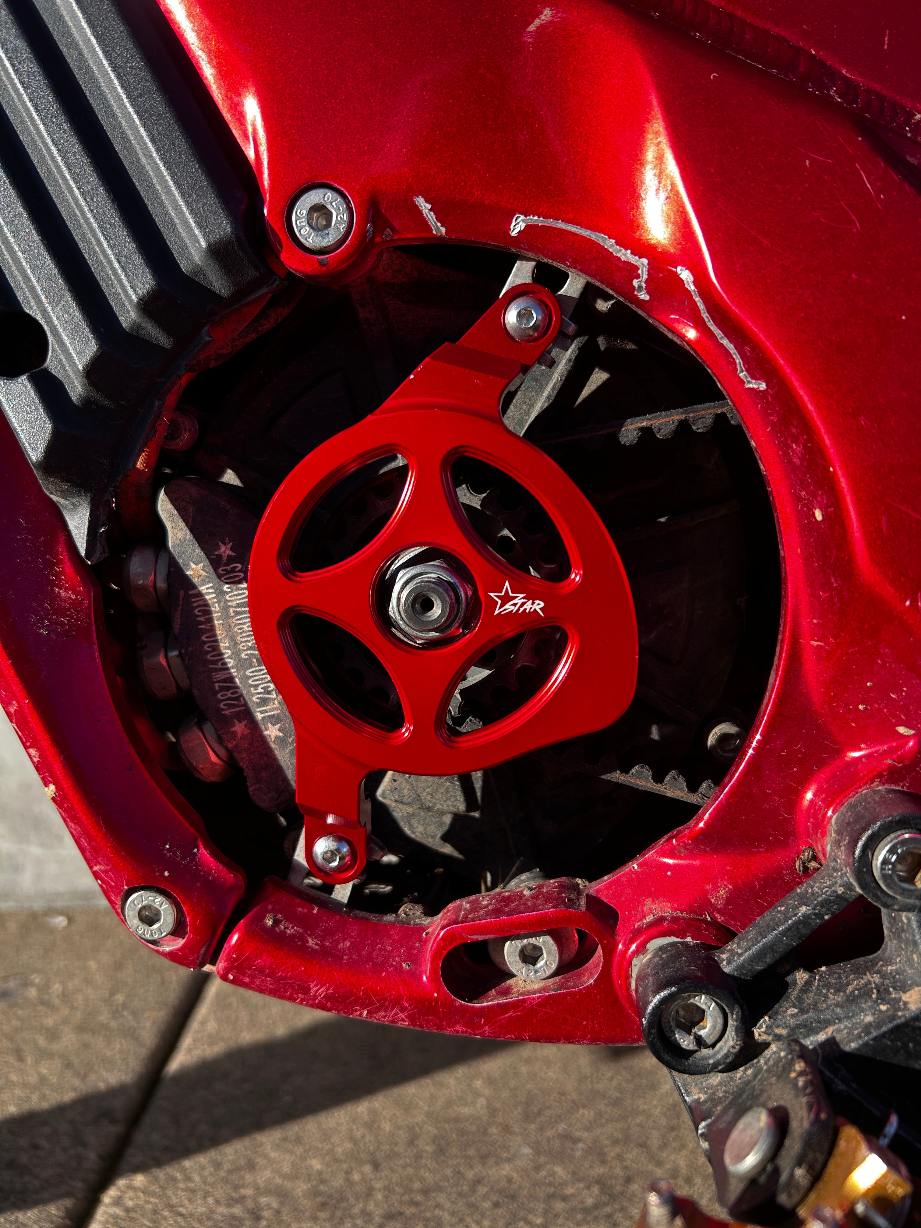 Talaria X3 motor cover Red edition