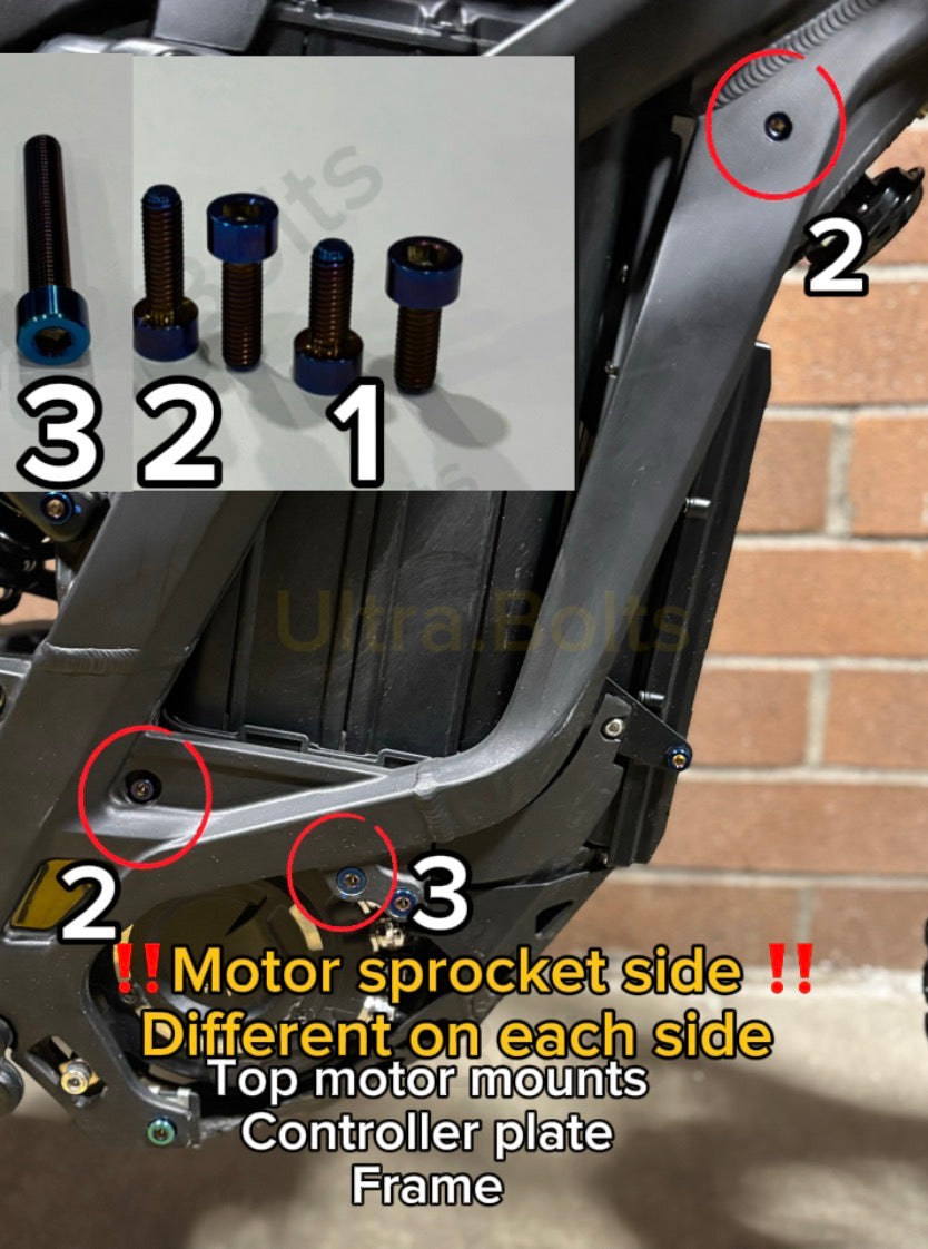 Surron lbx motor/frame/controller plate bolts – StarMods